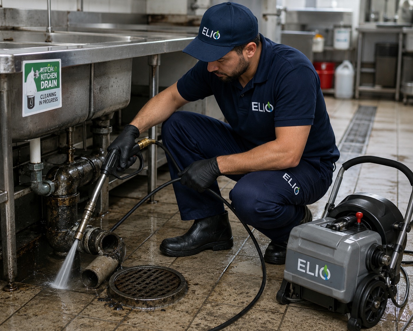 Kitchen & sink drain cleaning