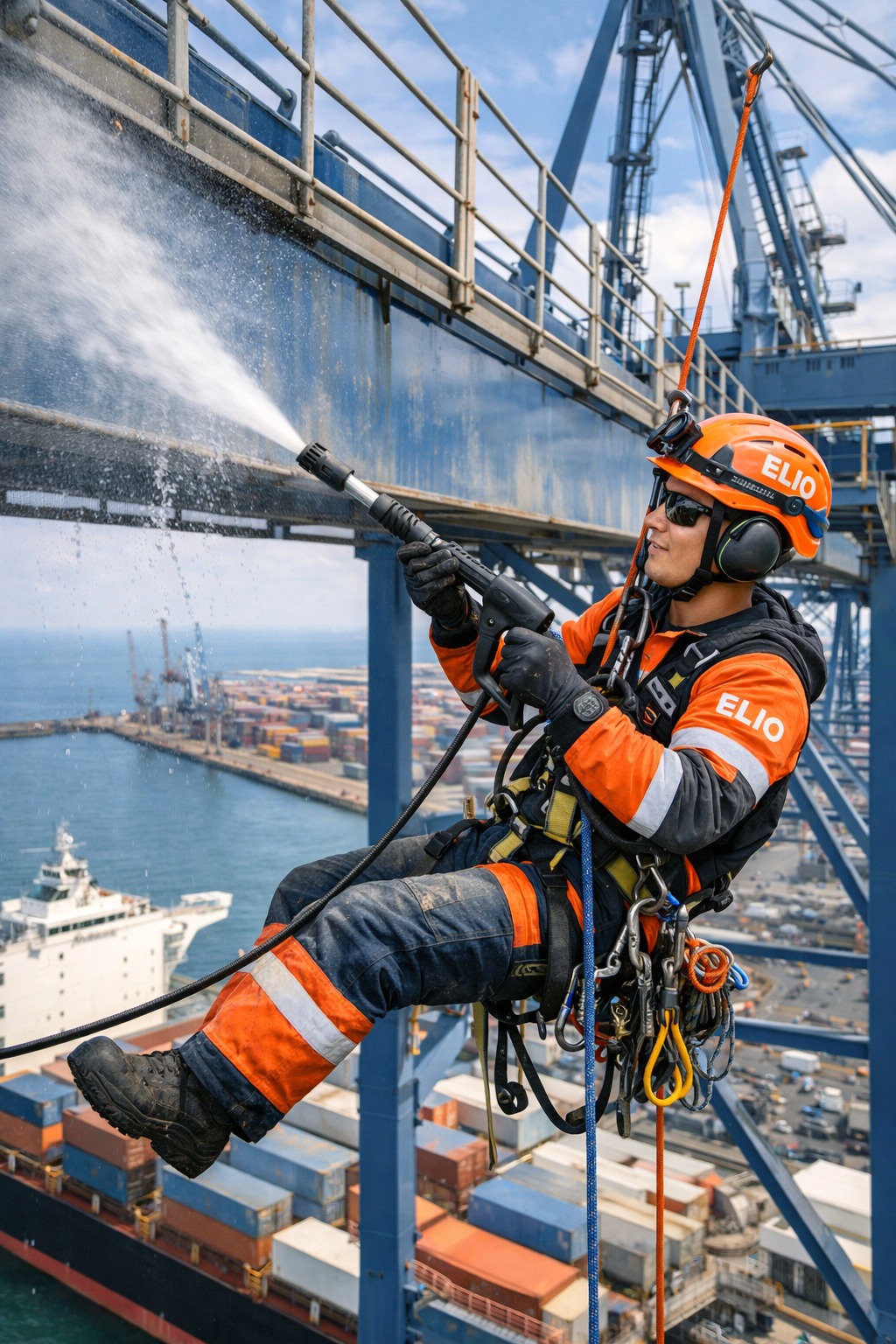 Facade roofs cleaning